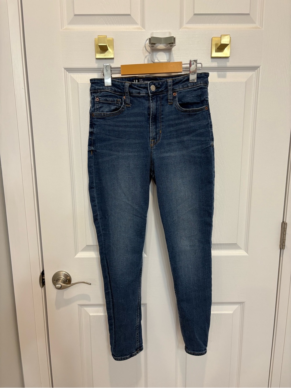 Gap Women’s Dark Blue High-Rise Skinny Jeans #1545